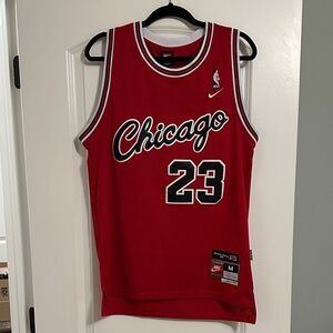 Nike Chicago Bulls Red Michael Jordan Basketball Jersey